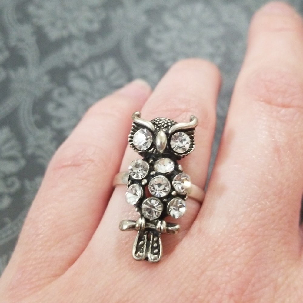 Adjustable Owl Ring